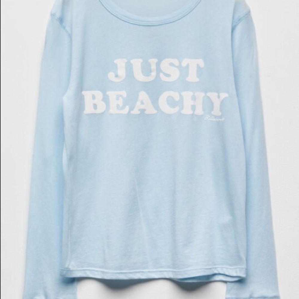 billabong just beachy light blue girls tee